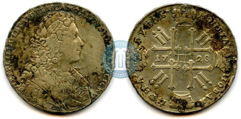 Picture 1 rouble 1728 year  "Type of 1728"