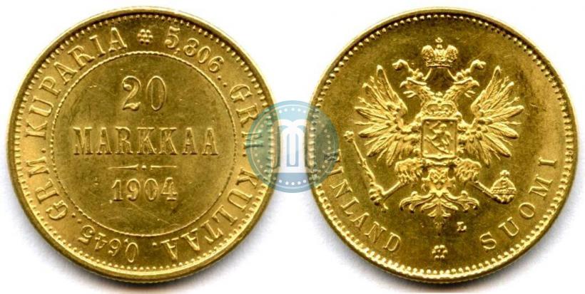 Picture 20 markkaa 1904 year L 