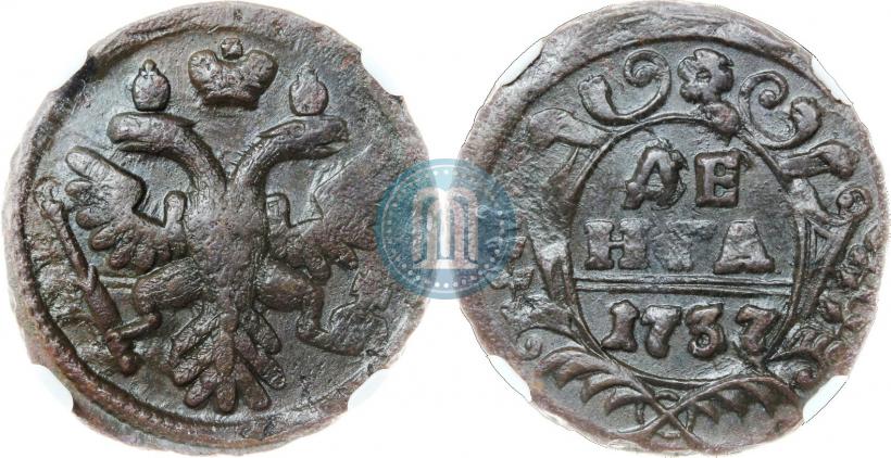Фото Денга 1736 года  