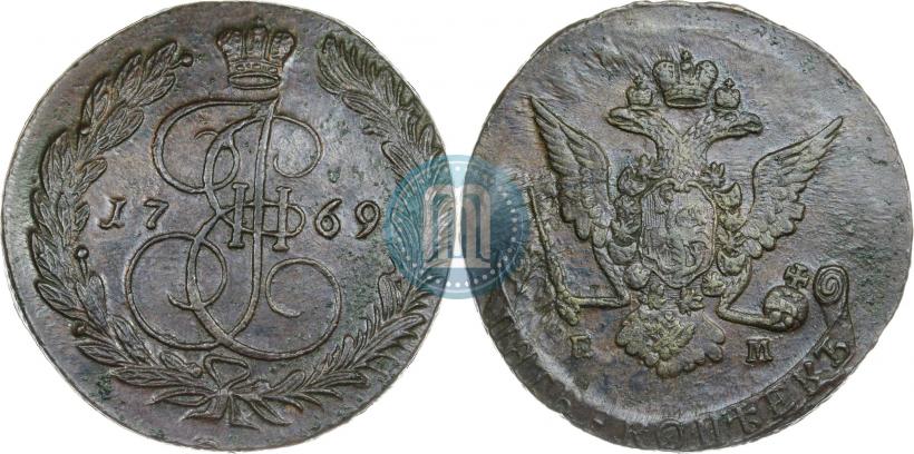 Фото 5 копеек 1769 года ЕМ 