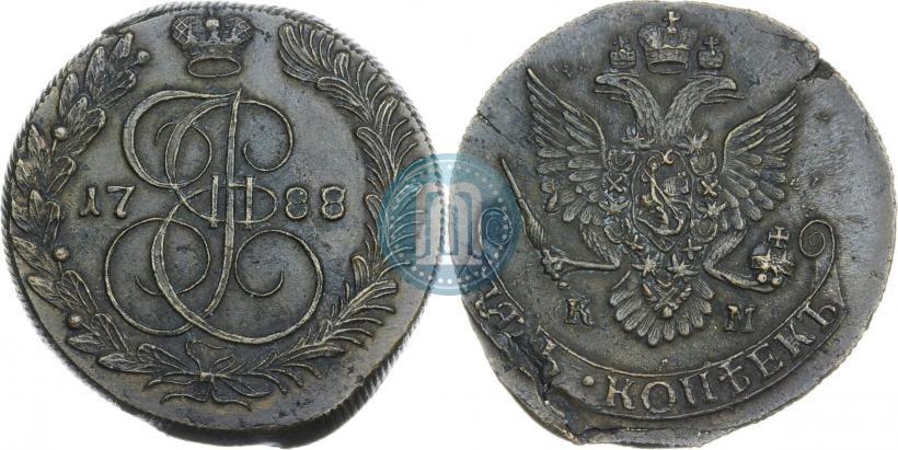 Picture 5 kopecks 1788 year КМ 