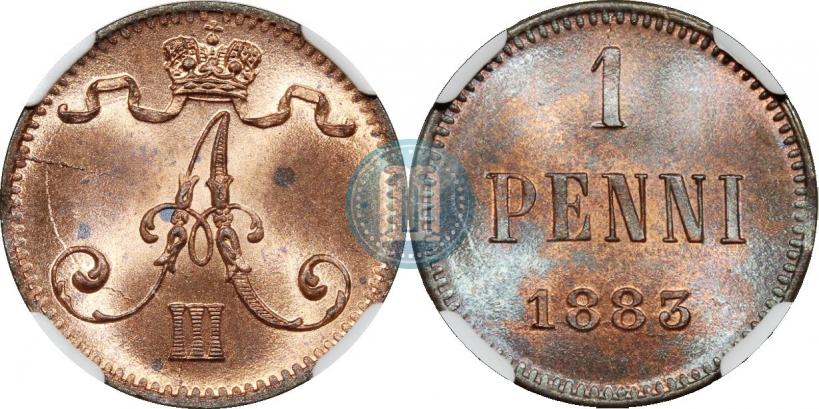 Picture 1 penni 1883 year  