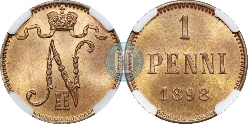 Фото 1 пенни 1898 года  