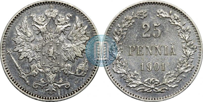 Фото 25 пенни 1901 года L 