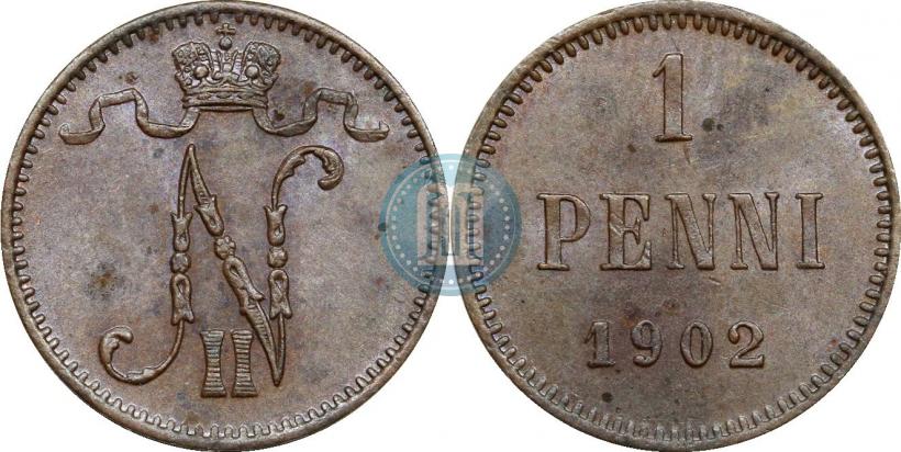 Фото 1 пенни 1902 года  