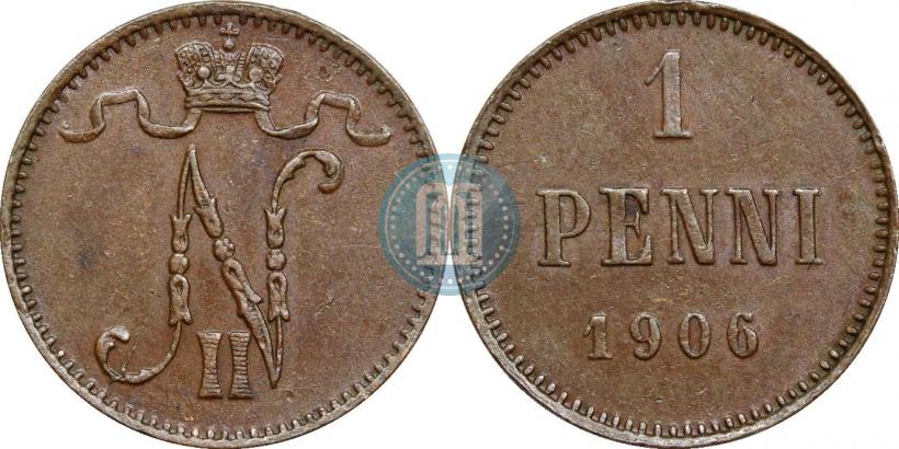 Фото 1 пенни 1906 года  