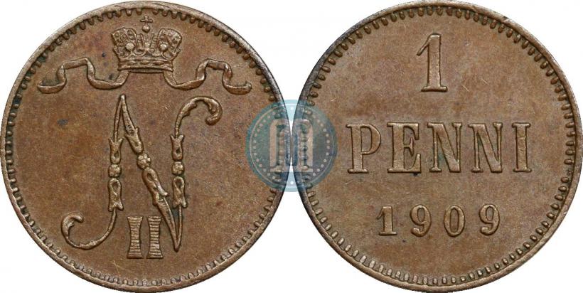 Фото 1 пенни 1909 года  
