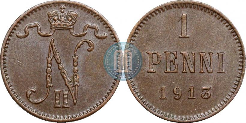 Фото 1 пенни 1913 года  