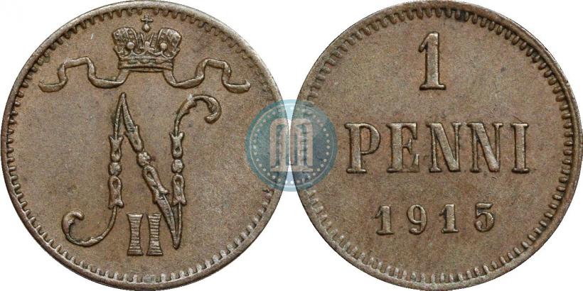 Фото 1 пенни 1915 года  