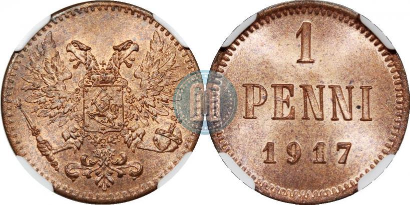 Picture 1 penni 1917 year  