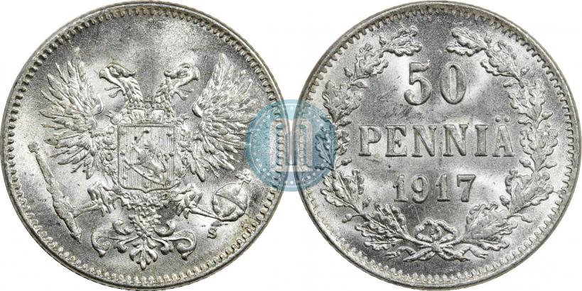 Picture 50 pennia 1917 year S 