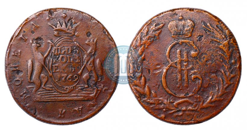 Фото 5 копеек 1769 года КМ 