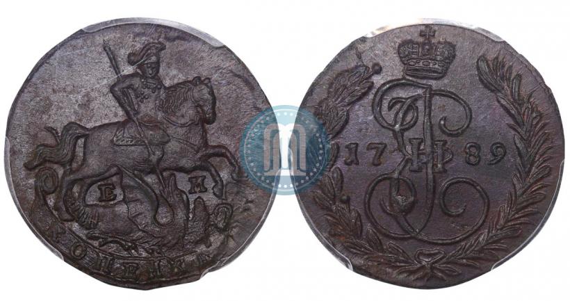 Picture 5 kopecks 1789 year ЕМ 
