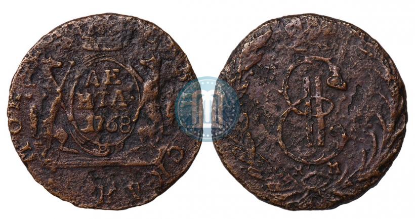 Фото Денга 1768 года КМ 
