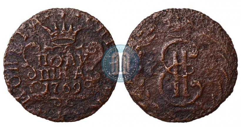 Фото Полушка 1769 года КМ 