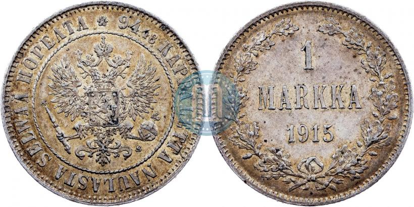 Picture 1 markka 1915 year S 
