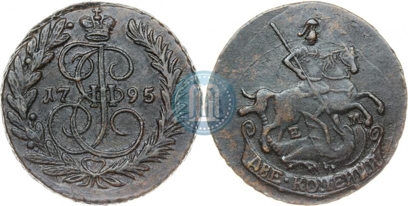 Picture 2 kopecks 1795 year ЕМ 