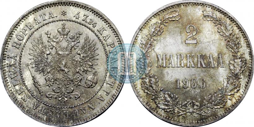 Picture 2 markkaa 1906 year L 