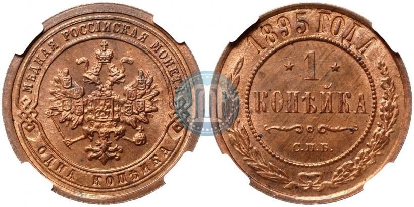 Фото 1 копейка 1895 года СПБ 