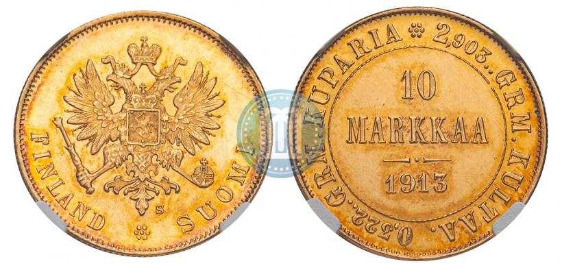 Picture 10 markkaa 1913 year S 
