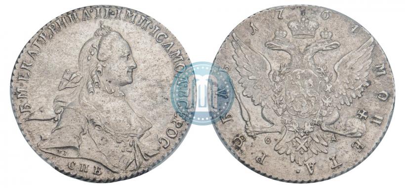 Picture 1 rouble 1764 year СПБ-СА 