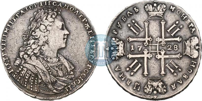 Picture 1 rouble 1728 year  "Type of 1728"