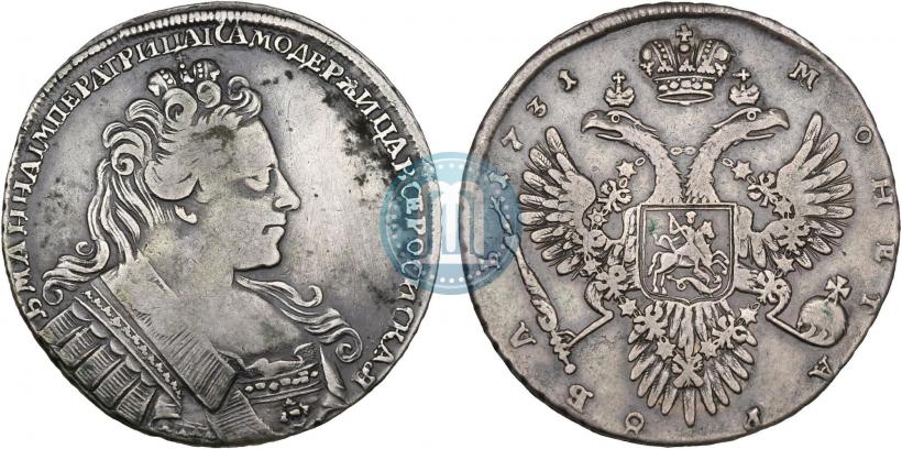 Picture 1 rouble 1731 year  