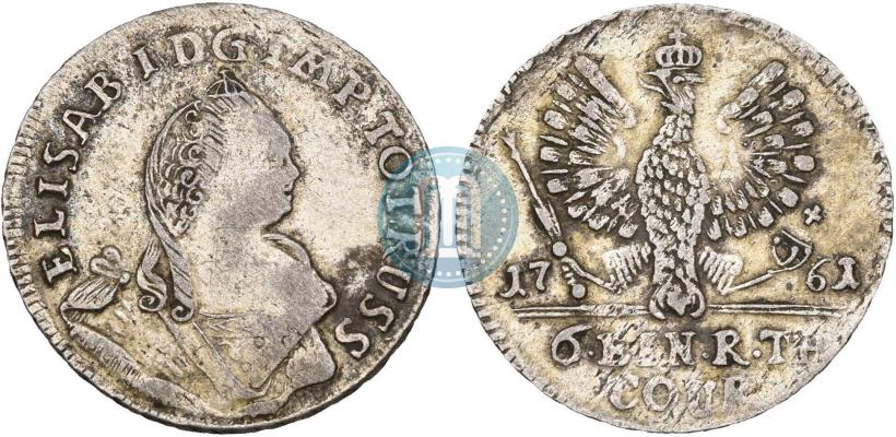 Picture 1/6 Thaler 1761 year  
