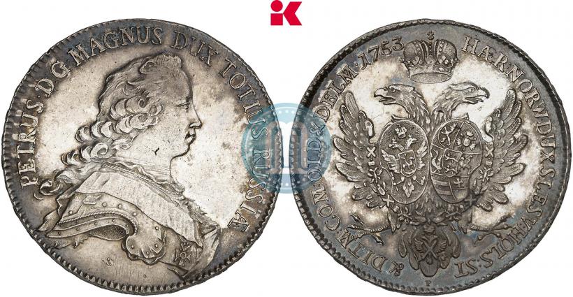 Picture Thaler 1753 year P "Albertusthaler"