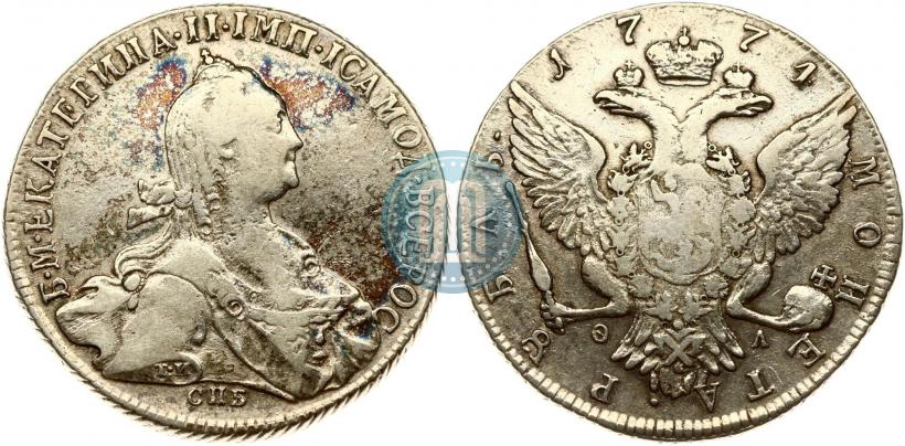 Фото 1 рубль 1774 года СПБ-ФЛ 
