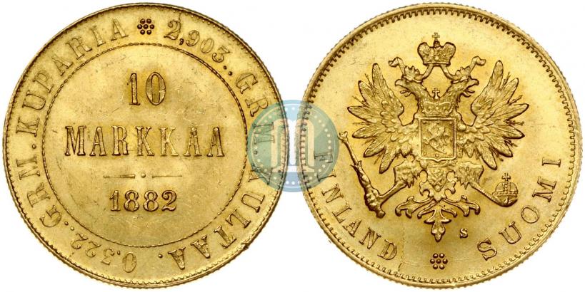 Фото 10 марок 1882 года S 