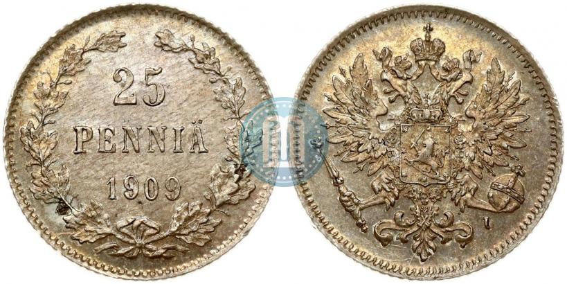 Фото 25 пенни 1909 года L 