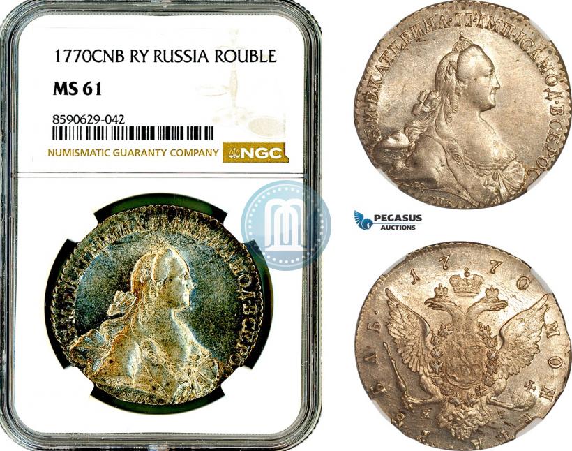 Фото 1 рубль 1770 года СПБ-ЯЧ 