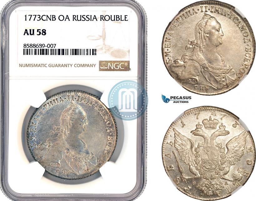 Фото 1 рубль 1773 года СПБ-ФЛ 