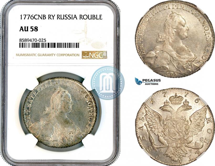 Фото 1 рубль 1776 года СПБ-ЯЧ 
