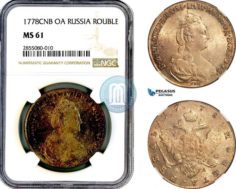 Фото 1 рубль 1778 года СПБ-ФЛ 