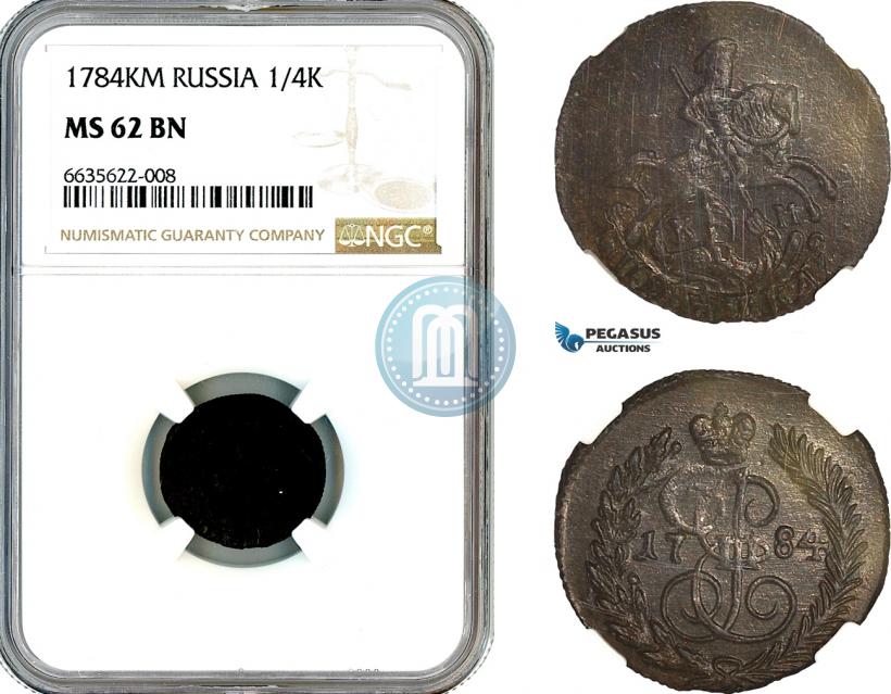Фото Полушка 1784 года КМ 