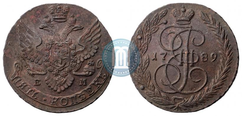 Фото 5 копеек 1789 года ЕМ 