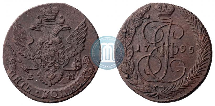 Фото 2 копейки 1795 года ЕМ 