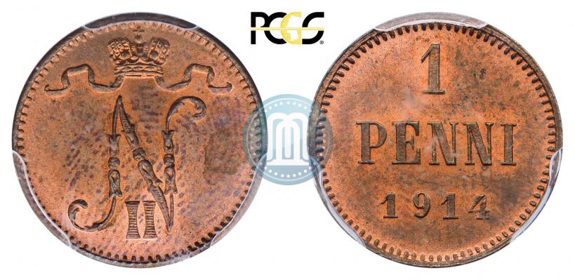 Фото 1 пенни 1914 года  