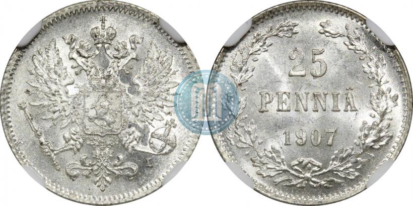 Фото 25 пенни 1907 года L 