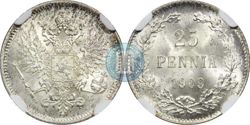 Фото 25 пенни 1909 года L 