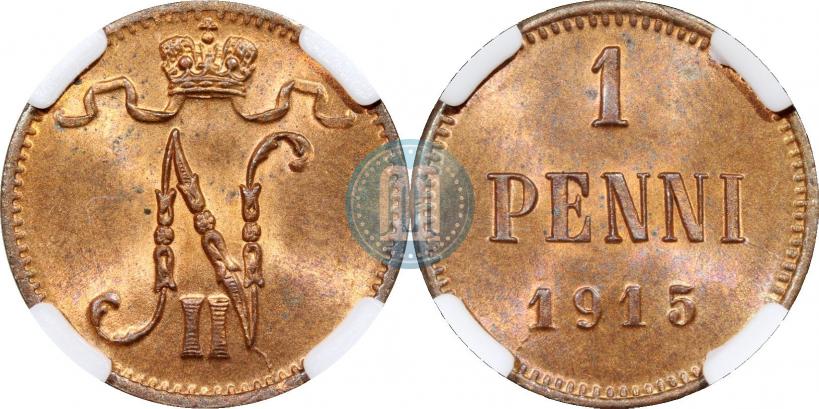 Фото 1 пенни 1915 года  