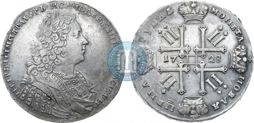 Фото 1 рубль 1728 года  "Тип 1728"