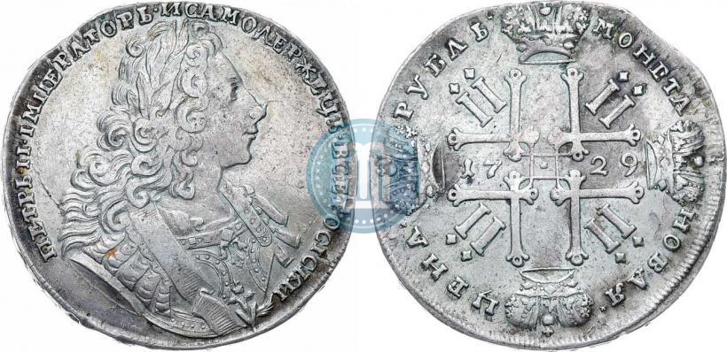 Фото 1 рубль 1729 года  "Тип 1729"