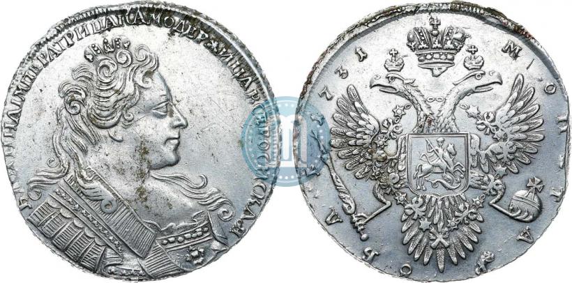 Фото 1 рубль 1731 года  