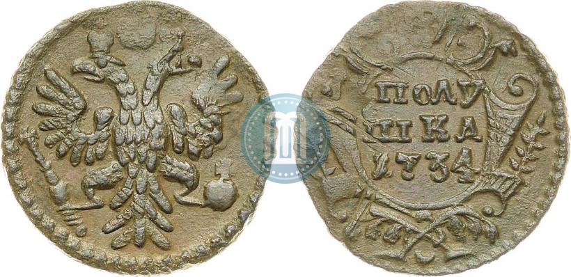 Picture Polushka 1734 year  
