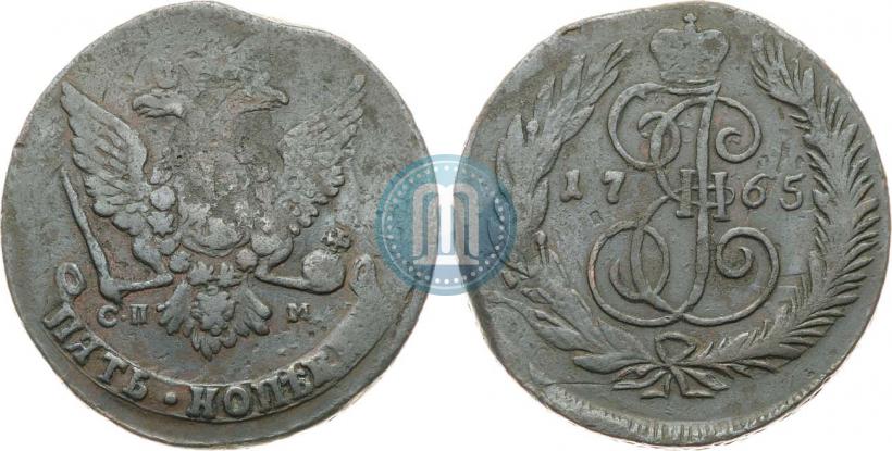Picture 5 kopecks 1765 year СПМ 
