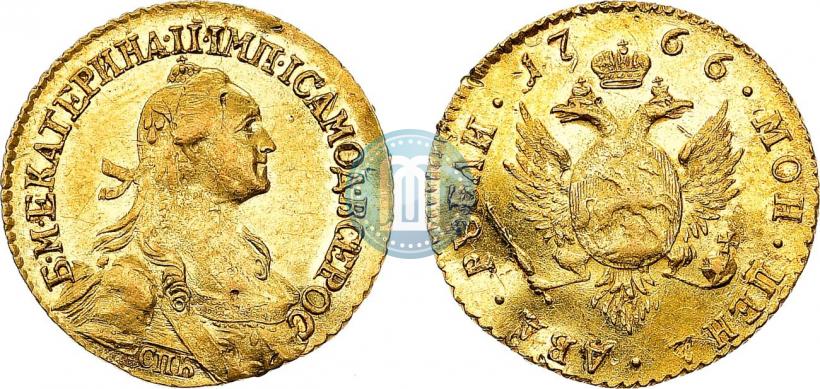 Picture 2 roubles 1766 year СПБ 