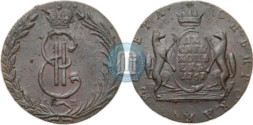 Picture 10 kopecks 1767 year КМ 
